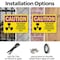 Signmission Radiation & Laser Sign, 10 in H x 14 in W, Plastic, Rectangle OS-2PACK-CR-P-1014-L-10168 - alternate 3